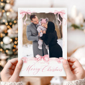 Merry Christmas Bow Card シーズンカード