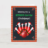 Merry Christmas Bowling  カード (正面)