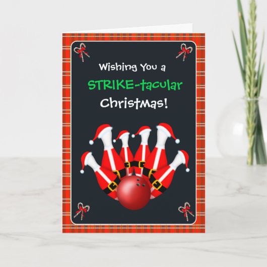 Merry Christmas Bowling  カード (正面)