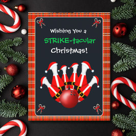 Merry Christmas Bowling  ポストカード
