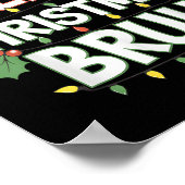 Merry Christmas Bruh Happy Christmas Family Xmas C ポスター (角)
