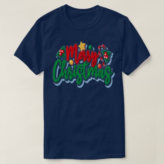 MERRY CHRISTMAS BUFFALO TRUCK Tシャツ (デザイン正面)