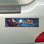 Merry Christmas Bumper Sticker バンパーステッカー (車上)