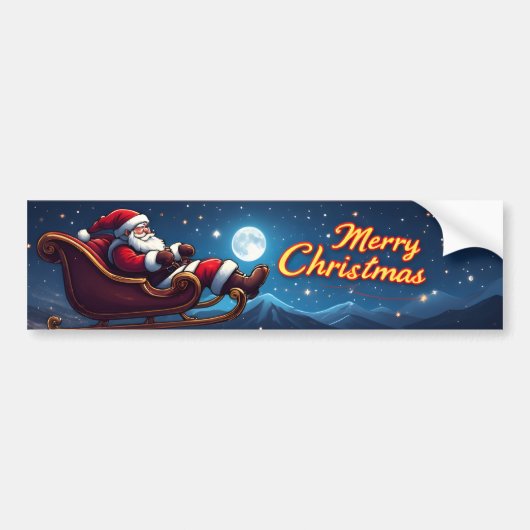 Merry Christmas Bumper Sticker バンパーステッカー (正面)