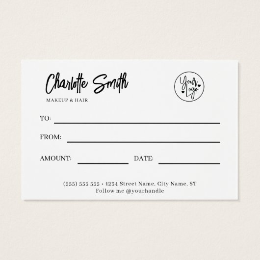 Merry Christmas Business Gift Certificate (裏面)