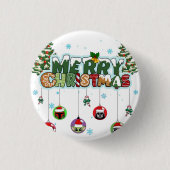 Merry Christmas Button 缶バッジ (正面)