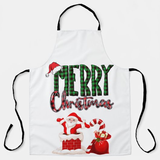 Merry Christmas by Santa - Apron エプロン (正面)