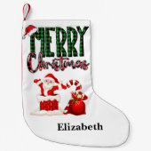 Merry Christmas by Santa - Christmas Stocking スモールクリスマスストッキング (正面)