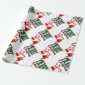 Merry Christmas by Santa- Matte Wrapping Paper ラッピングペーパー (アンロールド)