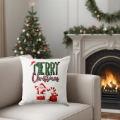 Merry Christmas by Santa - Throw Pillow クッション