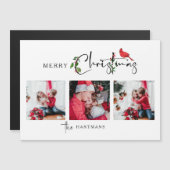 Merry Christmas Calligraphy Botanical 3 Photo (正面/裏面)