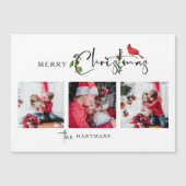 Merry Christmas Calligraphy Botanical 3 Photo (正面)