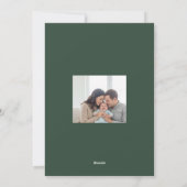 Merry Christmas Calligraphy Script Family Photo シーズンカード (裏面)