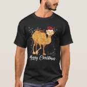 Merry Christmas Camel Ugly Sweater Santa Claus Xma Tシャツ (正面)