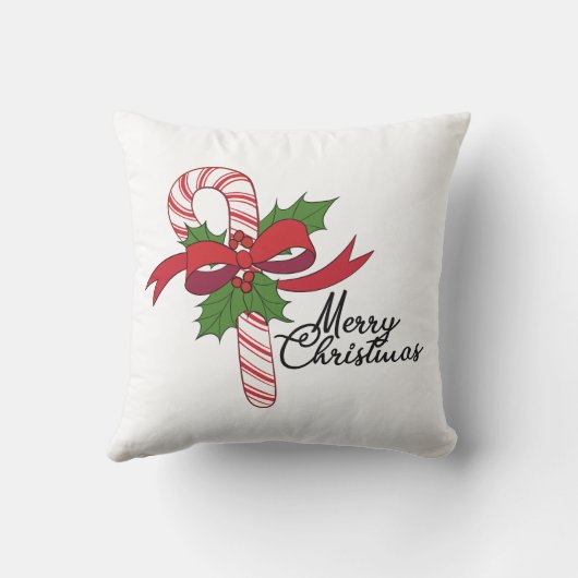 Merry Christmas Candy Cane クッション (裏面)