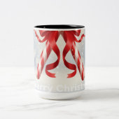 Merry Christmas Candy Cane -  ツートーンマグカップ (中央)