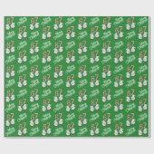 Merry Christmas Candy Cane 6-7 Meme Pattern ラッピングペーパー (フラット)