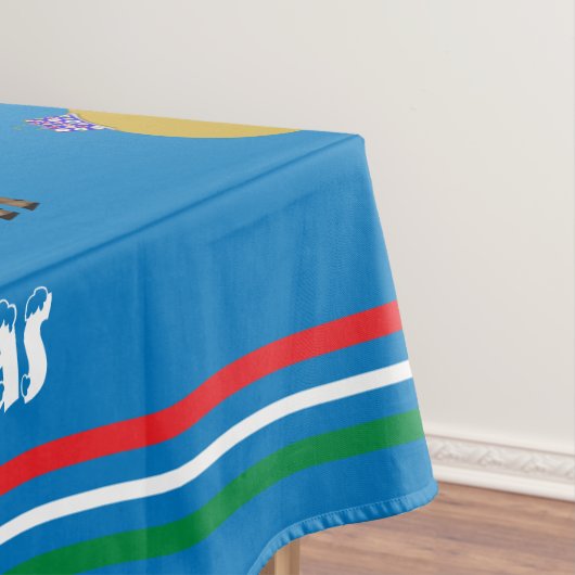 Merry Christmas Candy Canes Ornaments Trees テーブルクロス (インサイチュ)