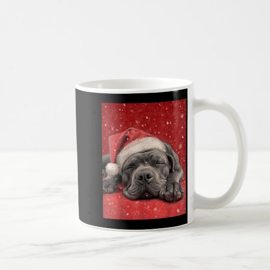 Merry Christmas Cane Corso  コーヒーマグカップ (右)