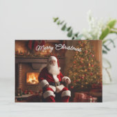 Merry Christmas Card – Elegant & Festive シーズンカード (スタンド正面)