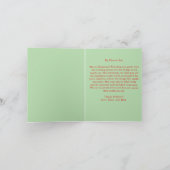 Merry Christmas Card for Son カード (内部)