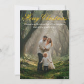 "Merry Christmas Card & Happy New Year Greetings" サンキューカード (正面)