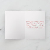 Merry Christmas Cardinal シーズンカード (内部)