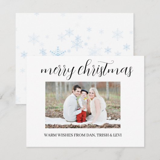 MERRY CHRISTMAS CARDS SIMPLE  シーズンカード (正面/裏面)