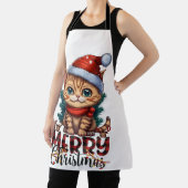 Merry Christmas Cat 2025 エプロン (インサイチュ)