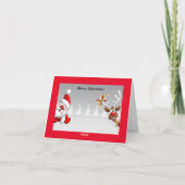 Merry Christmas Cat and Dog holiday card シーズンカード (裏面)