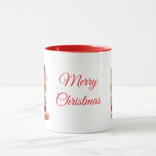 Merry Christmas Cat Lover's Mug マグカップ (中央)