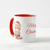 Merry Christmas Cat Lover's Mug マグカップ (正面左)