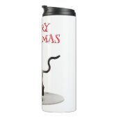 Merry Christmas. Cat with Santa hat タンブラー (回転右)