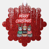 Merry Christmas Cats オーナメントカード (裏面)