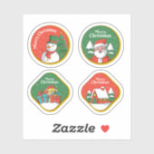 Merry christmas celebration sticker collection シール (シート)