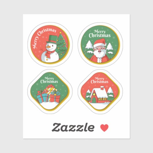 Merry christmas celebration sticker collection シール (シート)