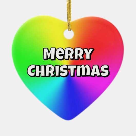 Merry Christmas (Change the Words) Ornament セラミックオーナメント (正面)