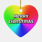 Merry Christmas (Change the Words) Ornament セラミックオーナメント (裏面)