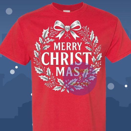 Merry CHRISTmas - Christian Tシャツ