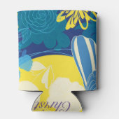 merry christmas, christmas,bird,flowers, nature 缶クーラー (裏面)