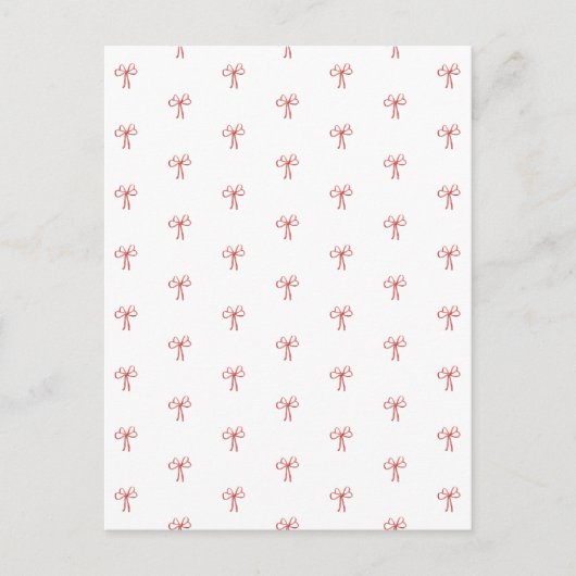 Merry Christmas, Christmas Bows Card ポストカード (正面)