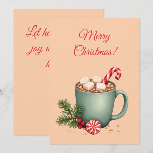 Merry Christmas! Christmas gift. Christmas card. セーブザデート (正面/裏面)