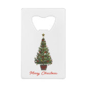 Merry Christmas. Christmas Tree クレジットカード栓抜き (裏面)