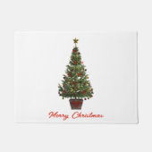 Merry Christmas. Christmas Tree ドアマット (正面)