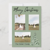 Merry Christmas Christmas Tree Card 招待状 (正面)