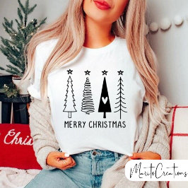Merry Christmas,Christmas Tree, Funny Gift. Tシャツ