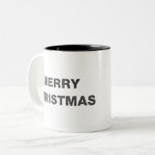 Merry Christmas Circles 4 ツートーンマグカップ (正面左)