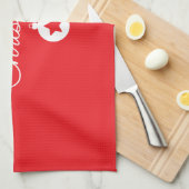 Merry Christmas Classical Unique Minimalist Plain キッチンタオル (四つ折り)