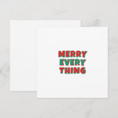 Merry Christmas Classical Unique Minimalist Plain シーズンカード (正面/裏面)