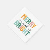 Merry Christmas Classical Unique Minimalist Plain スタンダードカクテルナプキン (角)